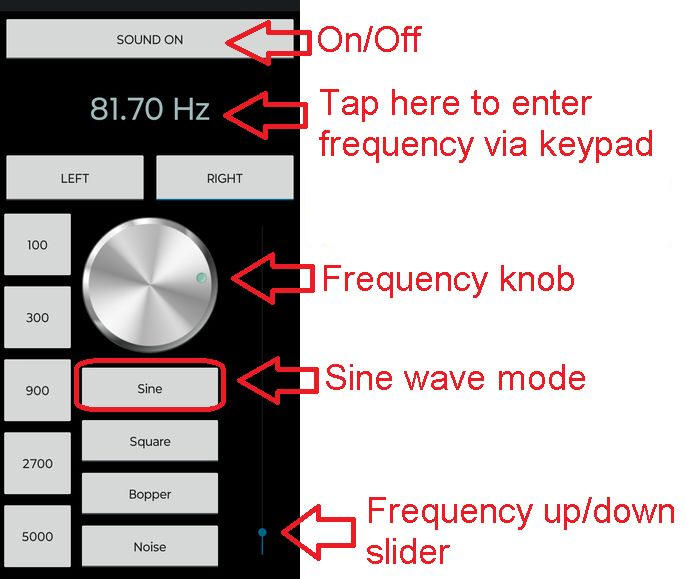 Android app for speedometer calibration Android.freq.gen